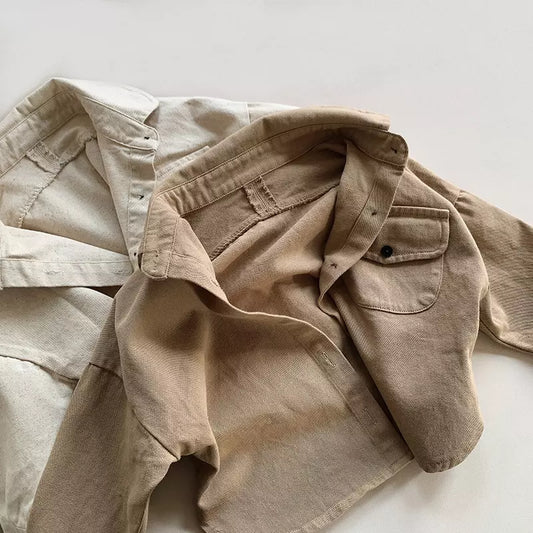 Toddler Oversized Denim Shacket Long Sleeve