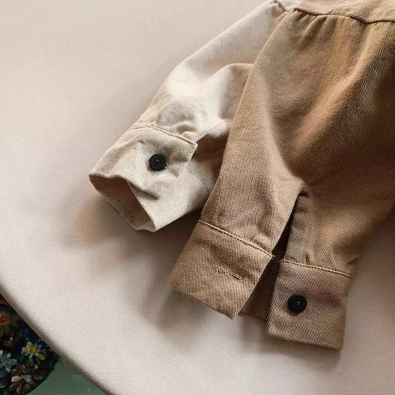 Toddler Oversized Denim Shacket Long Sleeve