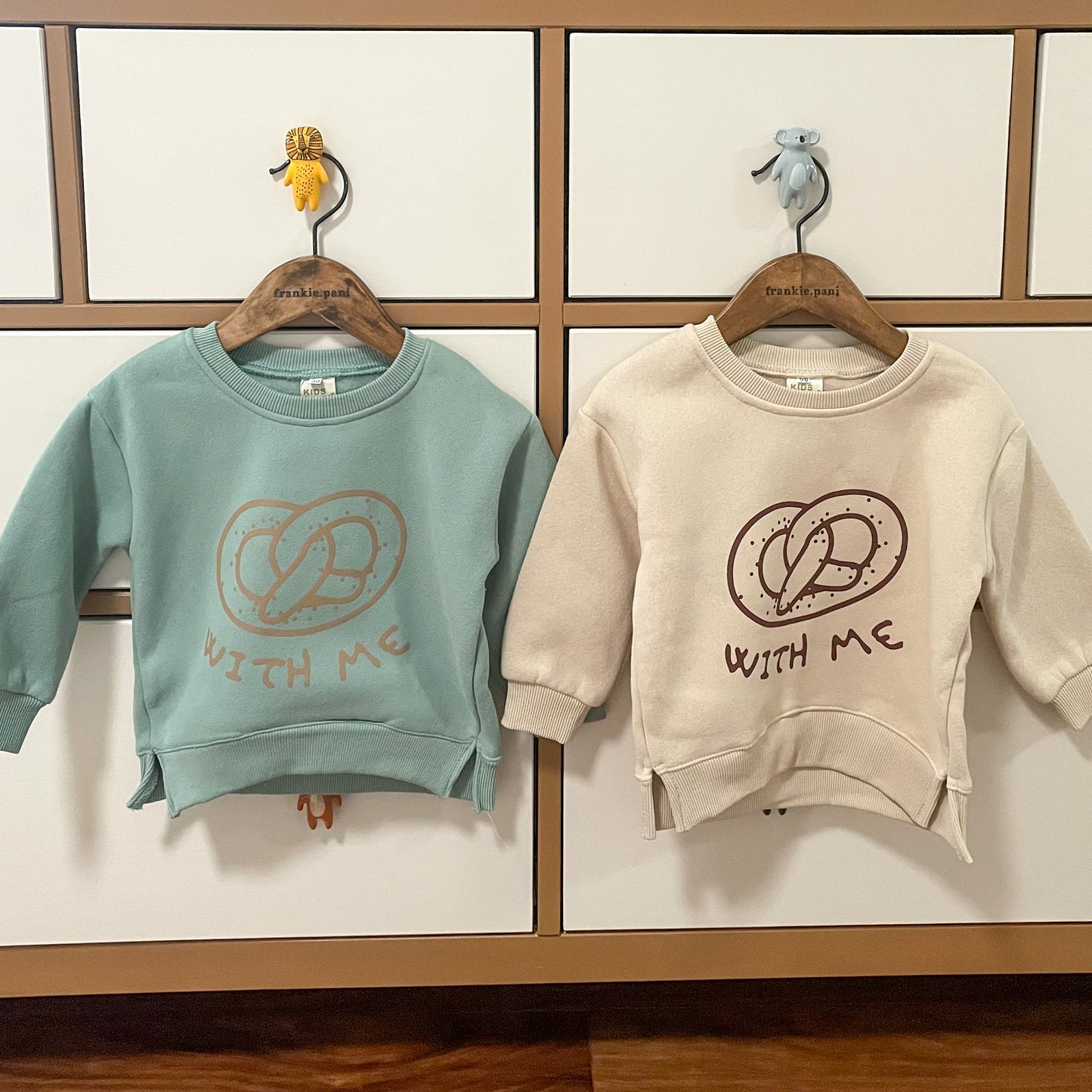 Toddler Pretzel With Me Print Long Sleeve Sweatshirt