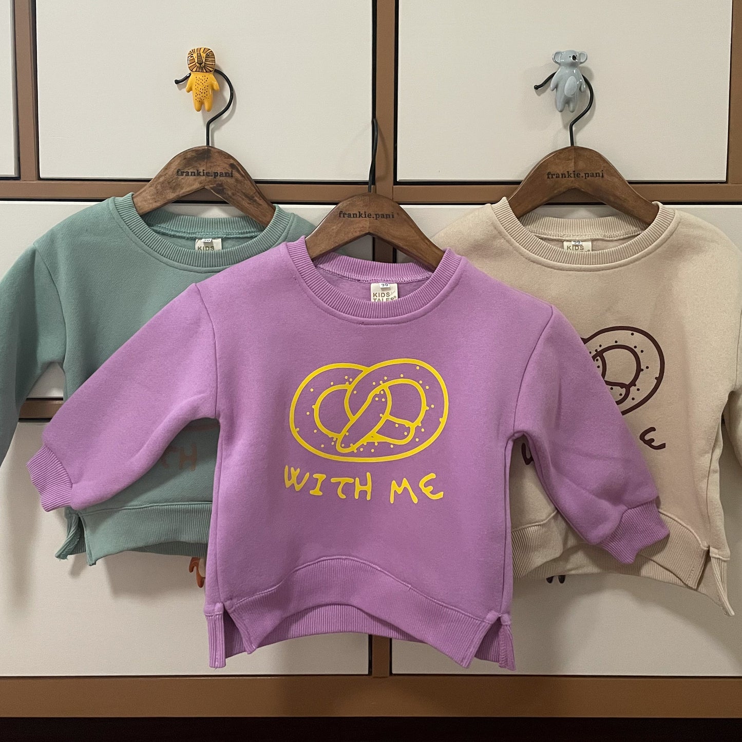 Toddler Pretzel With Me Print Long Sleeve Sweatshirt