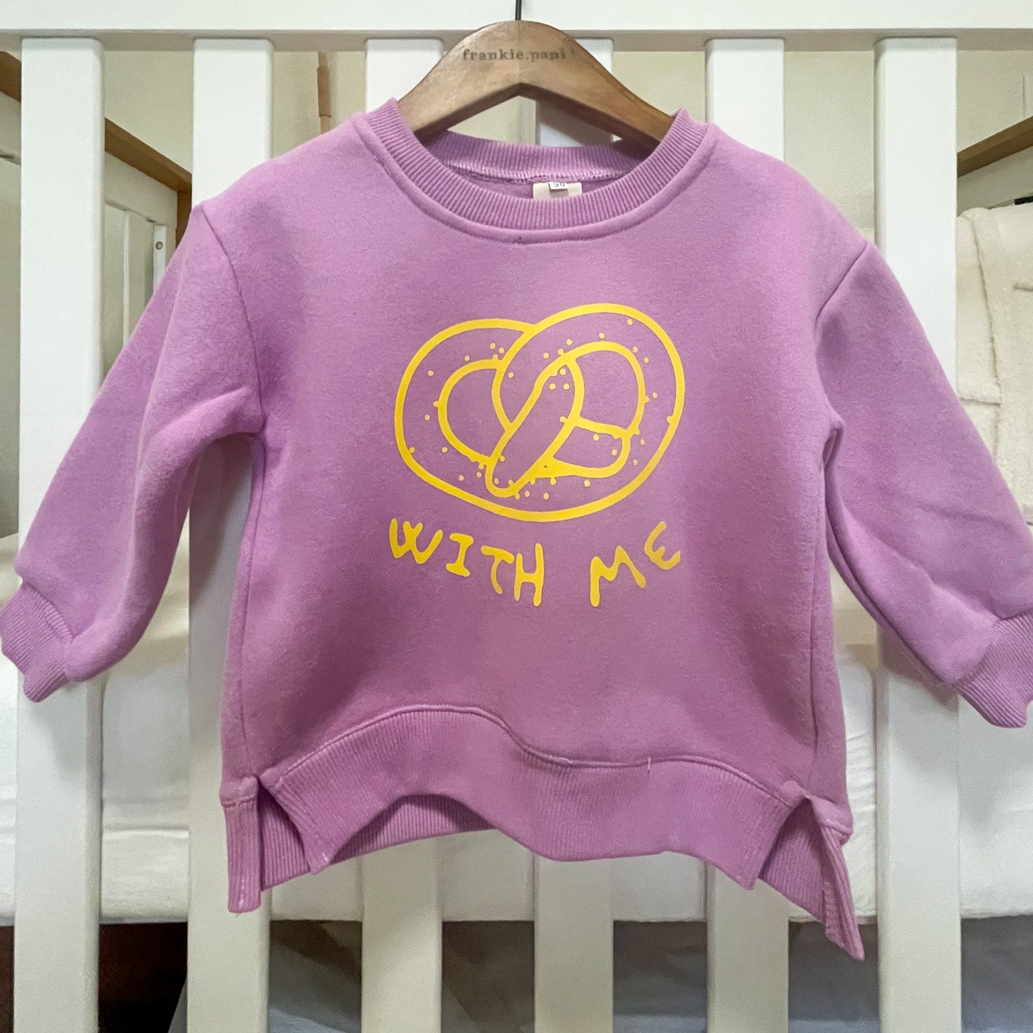 Toddler Pretzel With Me Print Long Sleeve Sweatshirt